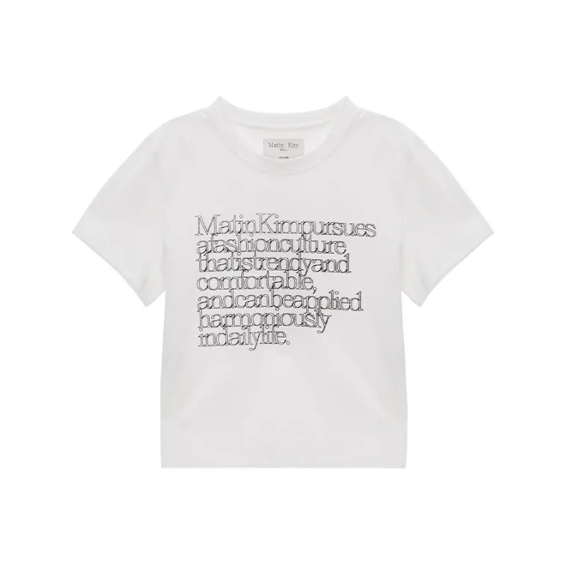 MATIN KIM T Shirt Women's White-0