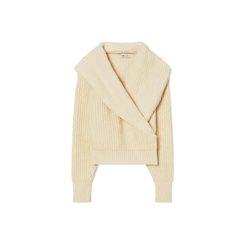 TORY BURCH Cashmere Sweaters Women's Vanilla White