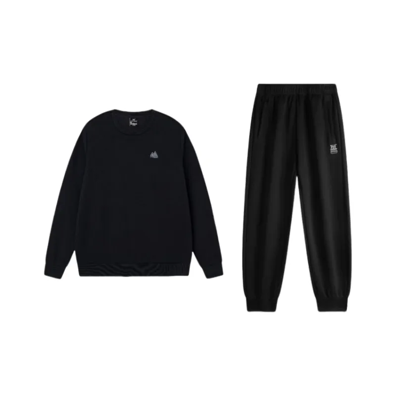 361° Sweatshirt Set Unisex Super Black-0