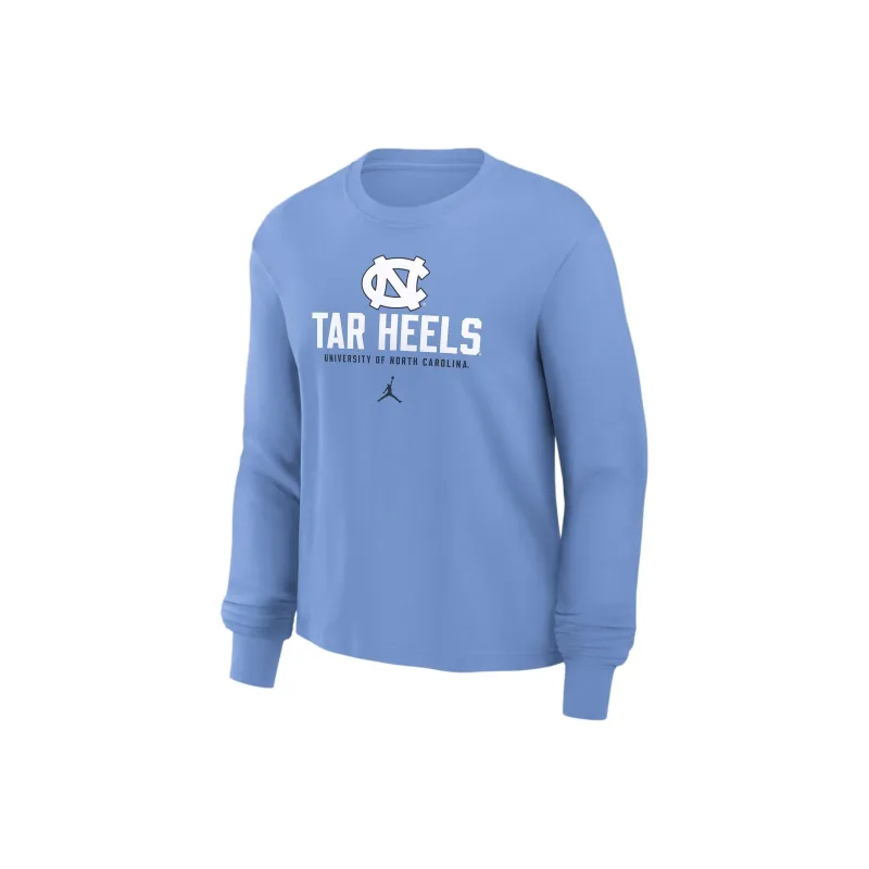 Jordan North Carolina Tar Heels Primetime University Boxy Women's Nike College Long Sleeve T Shirt-0