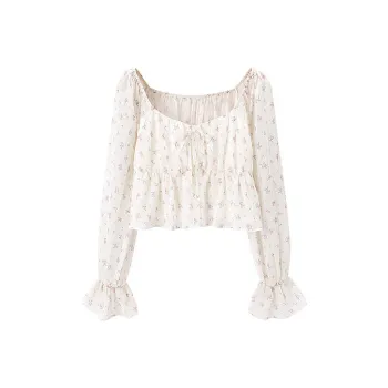 LEDIN Chiffon Shirt Women's Light Yellow