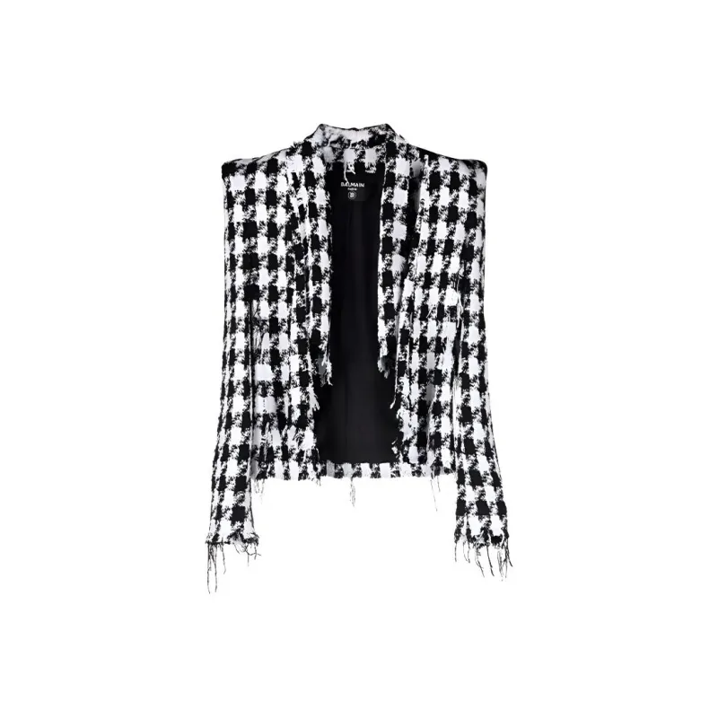 BALMAIN Houndstooth Tweed Jacket-0