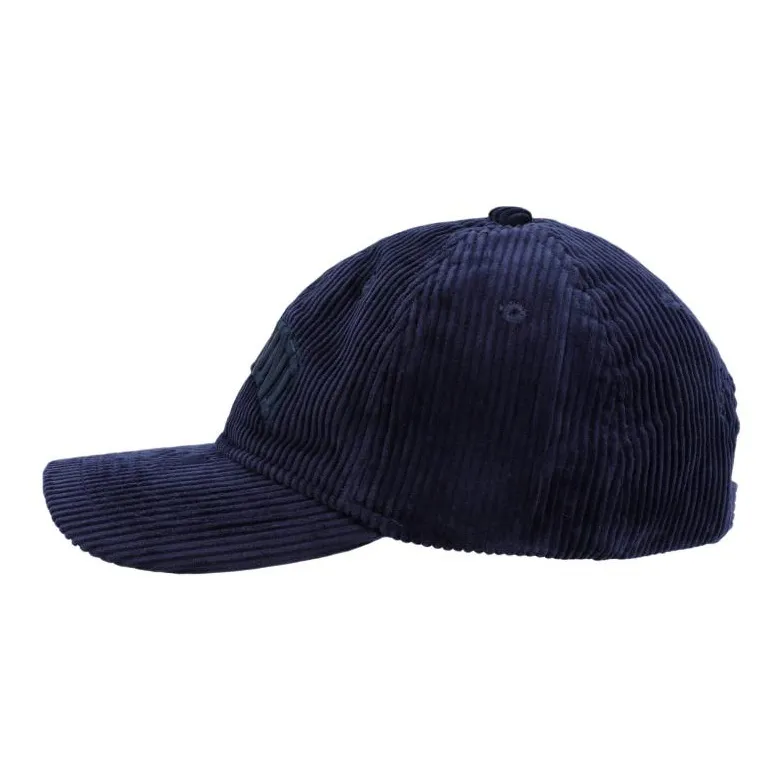 GANNI Logo Embroidered Corduroy Cap-2