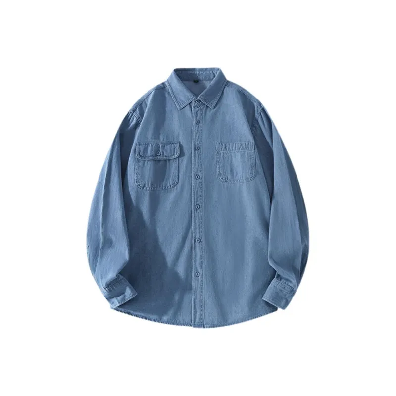 ZHONGBANGJICHU Shirt Women's Light Blue-0