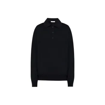 THE ROW Long sleeved Polo Jumper