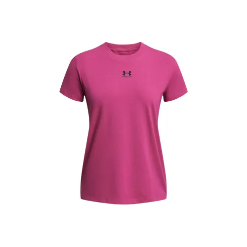 Under Armour Regular T Shirt Women's Pink