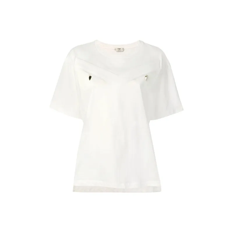FENDI T Shirts Women's Ecru-0