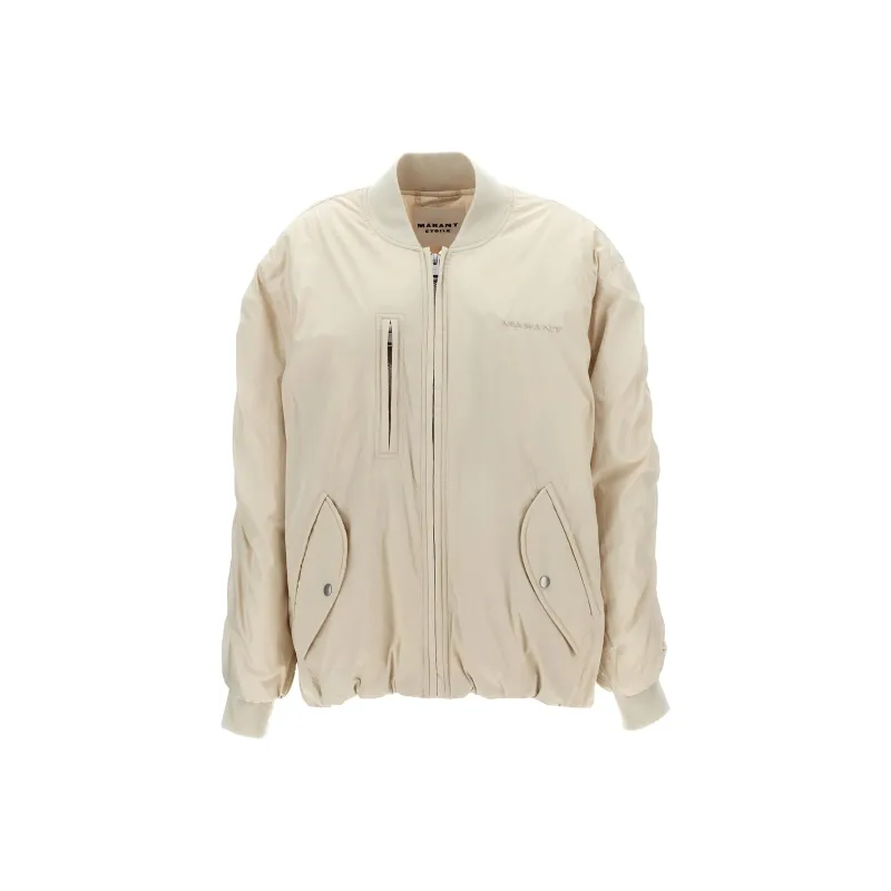 ISABEL MARANT ETOILE Logo Embroidered Zipped Bomber Jacket-0