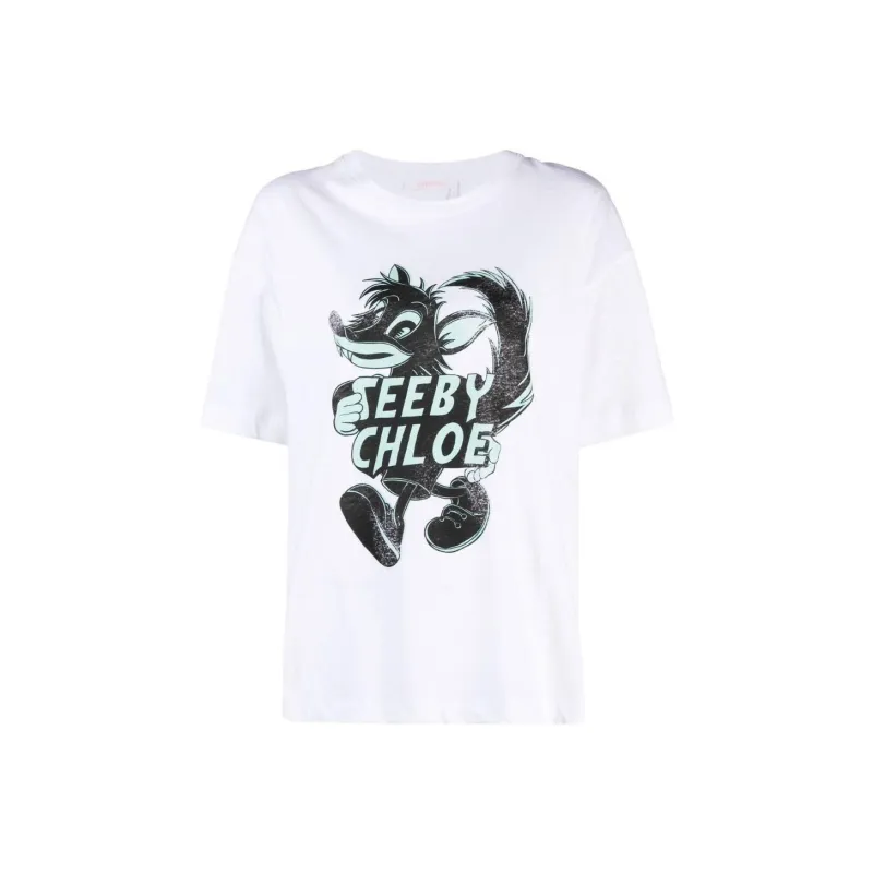 See By Chloé Logo print Short sleeve T shirt-0