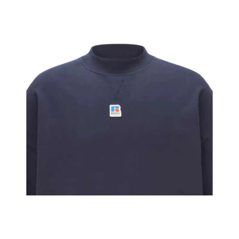HUGO BOSS x Russell Athletic T Shirt Men's Marine Blue-3