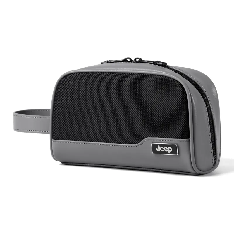 Jeep Nylon Clutch Regular Men's Black/Gray/Black Gray-6