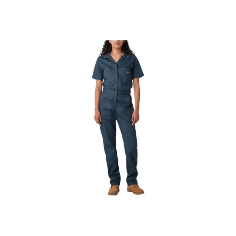 Dickies Flex Cooling Short Sleeve Coveralls Bodysuits Women's Air Force Blue-0