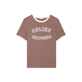 CELINE T Shirts Women's Brown