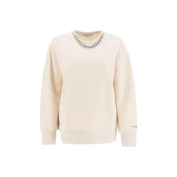 Stella McCartney Falabella Chain Detailed Crewneck Sweater