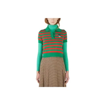 GUCCI Polo Shirts Women's Green
