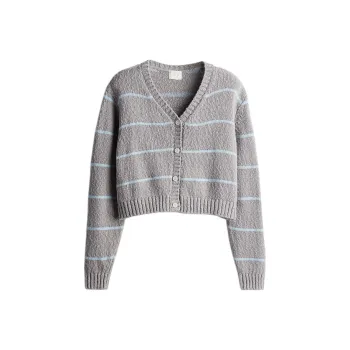 H&M Knitwear Women's Light Gray/Stripes