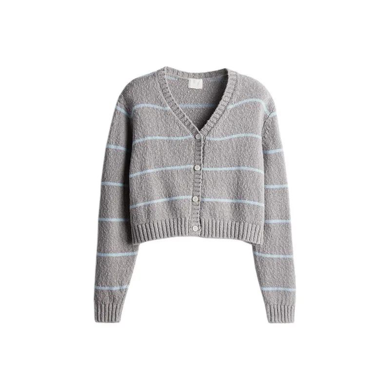 H&M Knitwear Women's Light Gray/Stripes-0