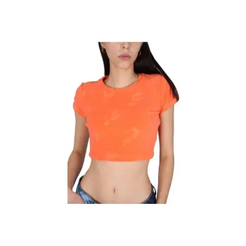 DSQUARED 2 Surfer Jacquard Crewneck Cropped Top