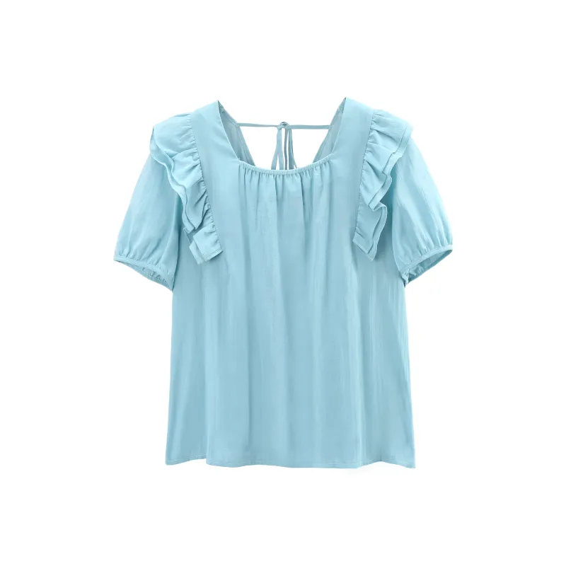 A Paradise For Awakening Shirt Women's Lake Blue-0
