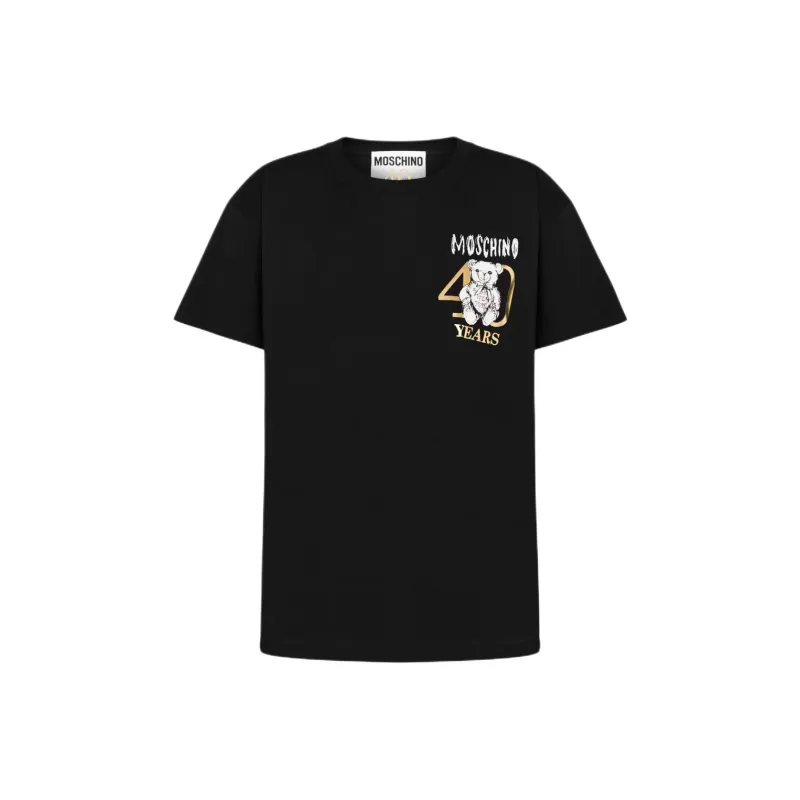 MOSCHINO Teddy Bear print Cotton T shirt-0