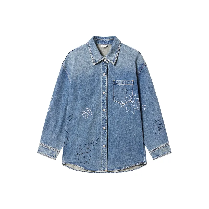 Miss Sixty Shirts Women's Medium Blue-0