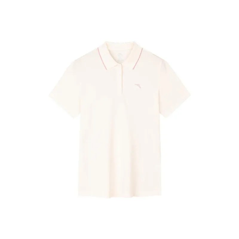 Anta Variety Training Collection Polo Shirt Women's Corn White-0