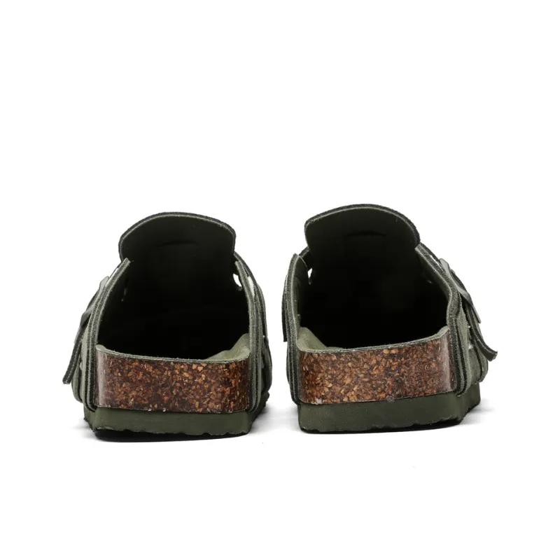 MOMGOG Cork Sole Abrasion Resistant Slip Resistant Closed Toe Slippers Unisex-4