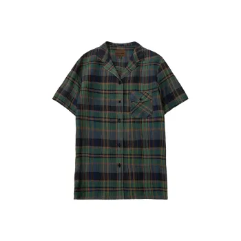 CYCLE DOCUMENT Shirt Women's Dark Green Plaid
