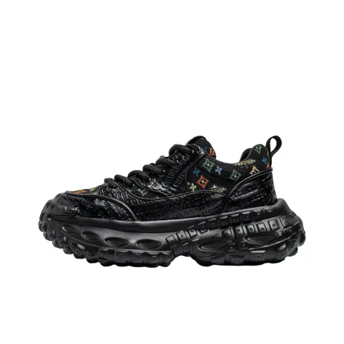 OFFER AITR Slip Resistant Lightweight Height Increasing Low Top Chunky Sneakers Men's