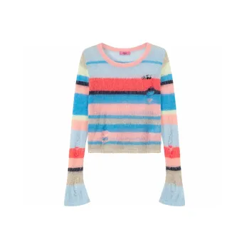 CHUU Knitwear Women's Rainbow Stripes