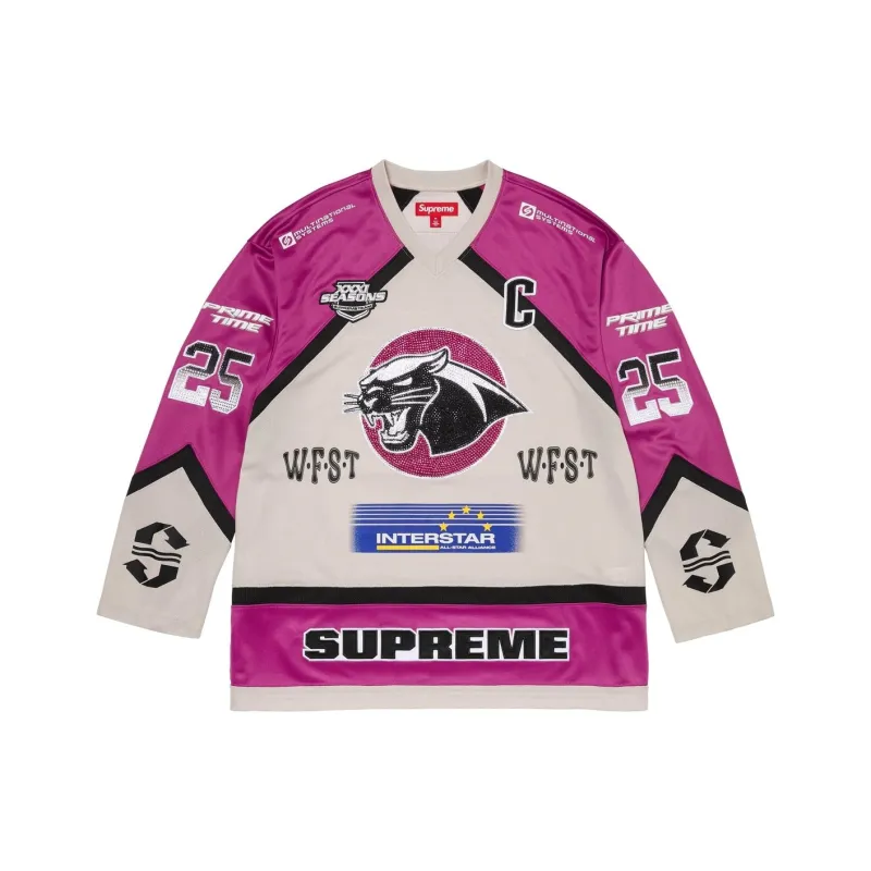 Supreme Rhinestone Hockey Jersey-2