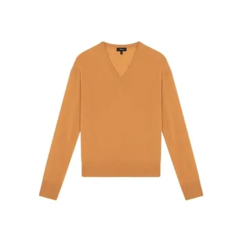 THEORY Cashmere Sweaters Women's Orange Brown