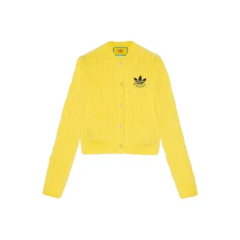 GUCCI x Adidas Originals Adidas X Gucci Co branded Series SS23 Knitwear Women's Yellow