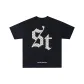 Black with Ecru Print, New