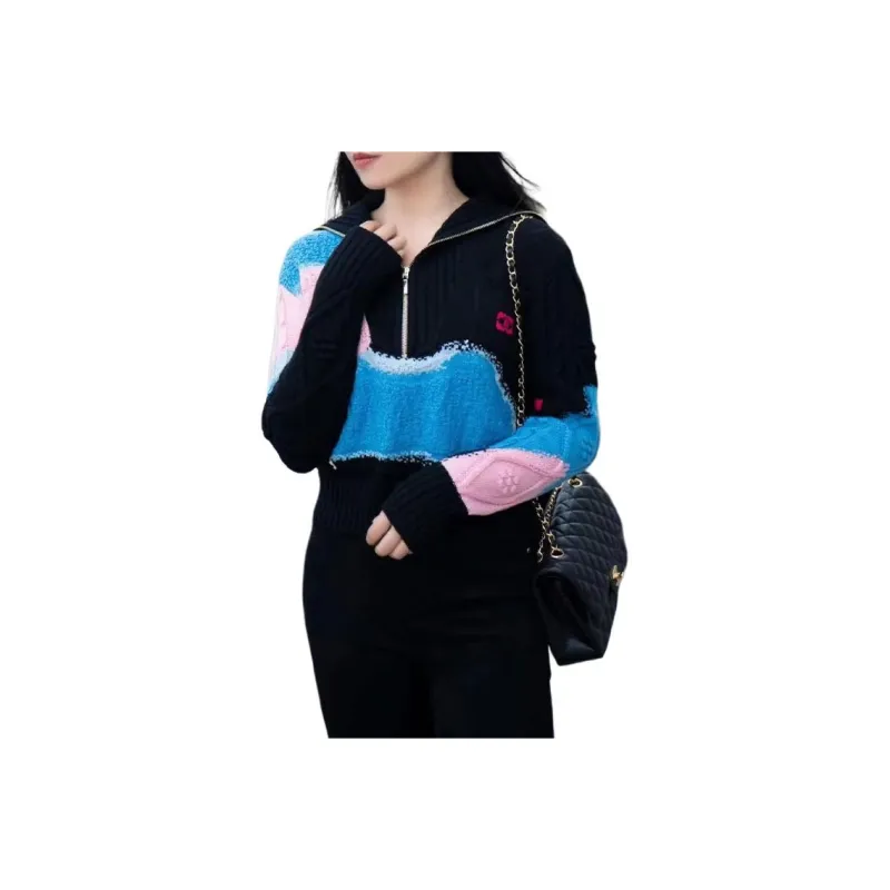 CHANEL FW22 Cashmere Sweater Women's Black-0