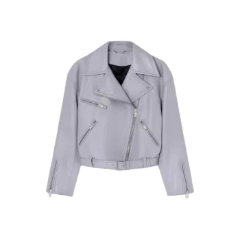 VERSACE Leather Biker Jacket
