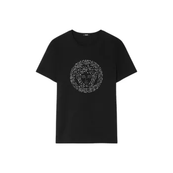 VERSACE Medusa Embellished T shirt