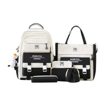 BRABOSTON Canvas Backpack Regular Unisex Black/Red/Green/Blue