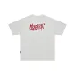 White Sand Gray with Red Stitch