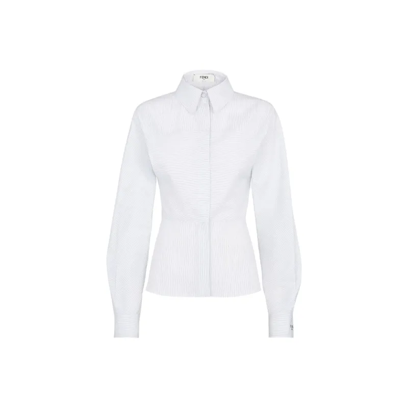 FENDI Long Sleeved Striped Shirt-0