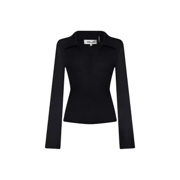 DVF Diane Von Furstenberg SS24 Shirt Women's Black