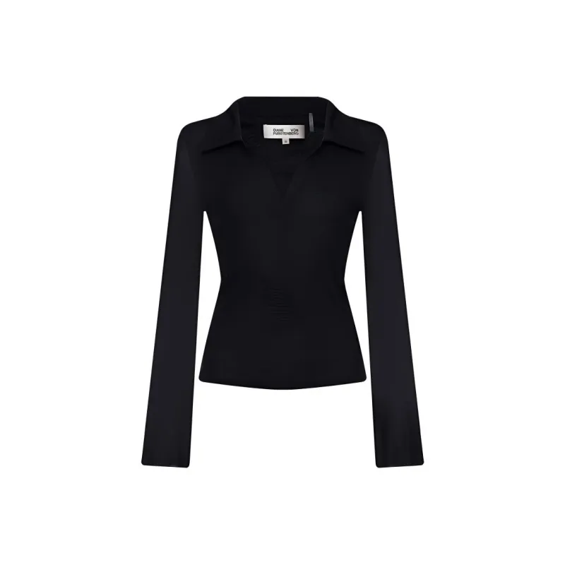 DVF Diane Von Furstenberg SS24 Shirt Women's Black-0