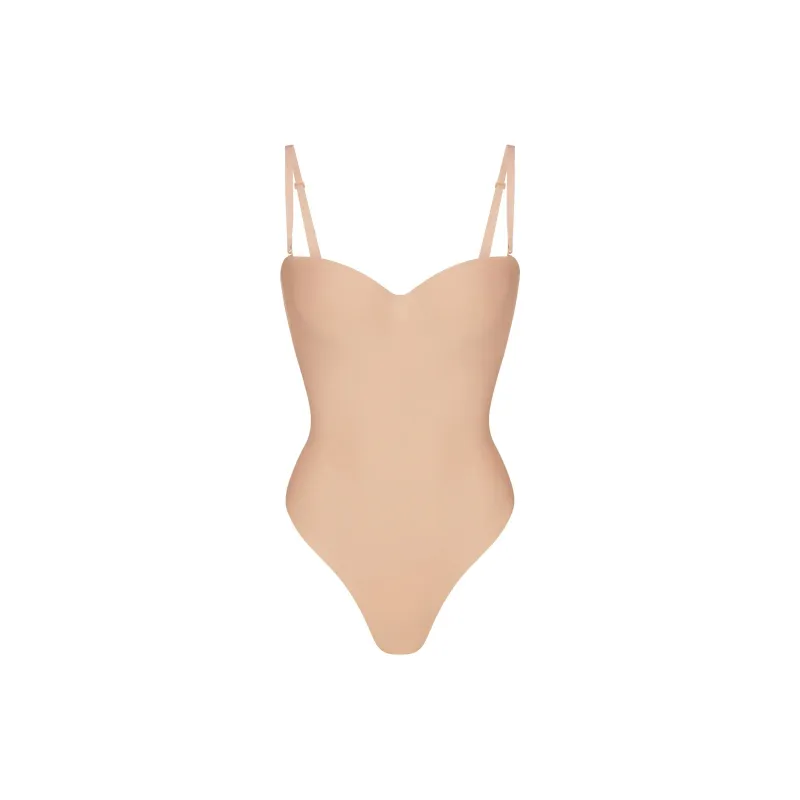 SKIMS BODY UNDERWIRE THONG BODYSUIT Bodysuits Women's CLAY/Clay-0