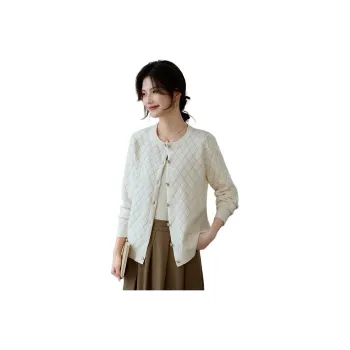 She Enjoys Knitwear Women's Ecru