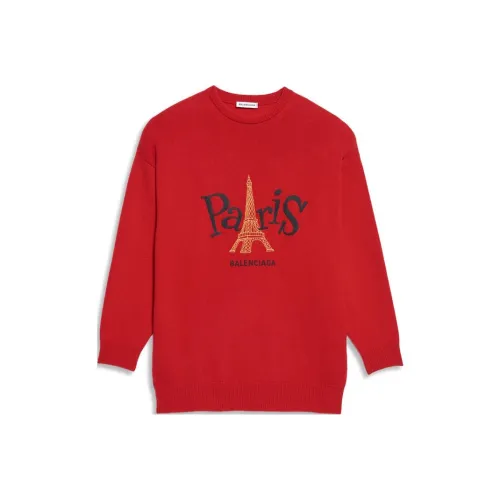 Balenciaga Cashmere Sweaters Women's Red