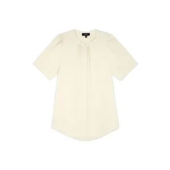 THEORY SS23 Cloud Silk Series Shirts Women's Light Yellow