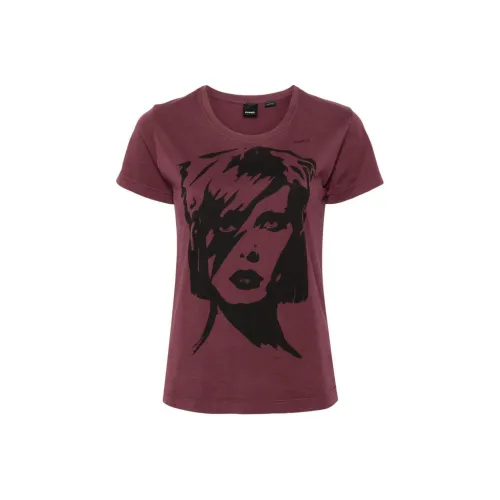PINKO Bowie print T shirt