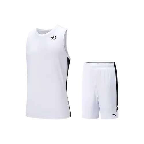 Anta Basketball Collection Basketball Suit Men's Pure White