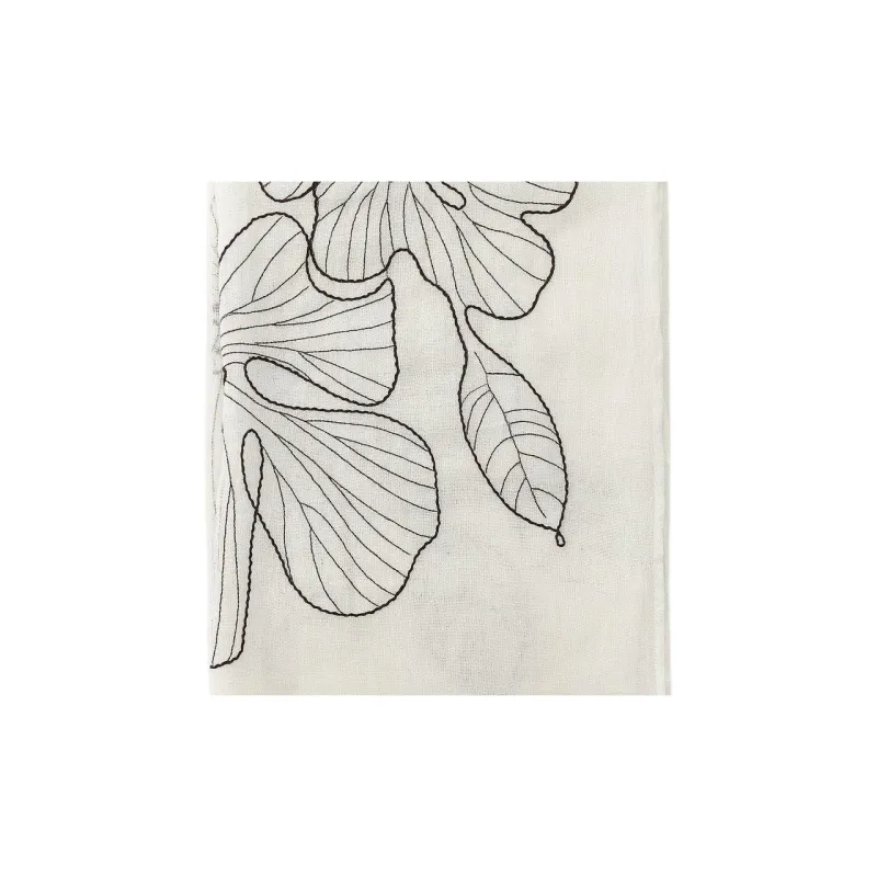 ZARA Linen Knit Scarves Women's White-2
