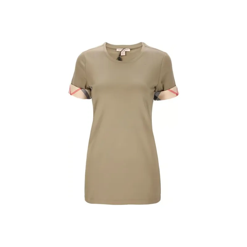 Burberry T-Shirts Women's Gray Yellow-0